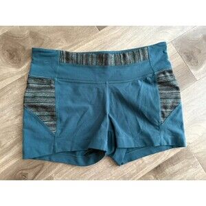 Athleta All Align Womens Blue UPF 50 With Internal Pocket Athletic Shorts Size M